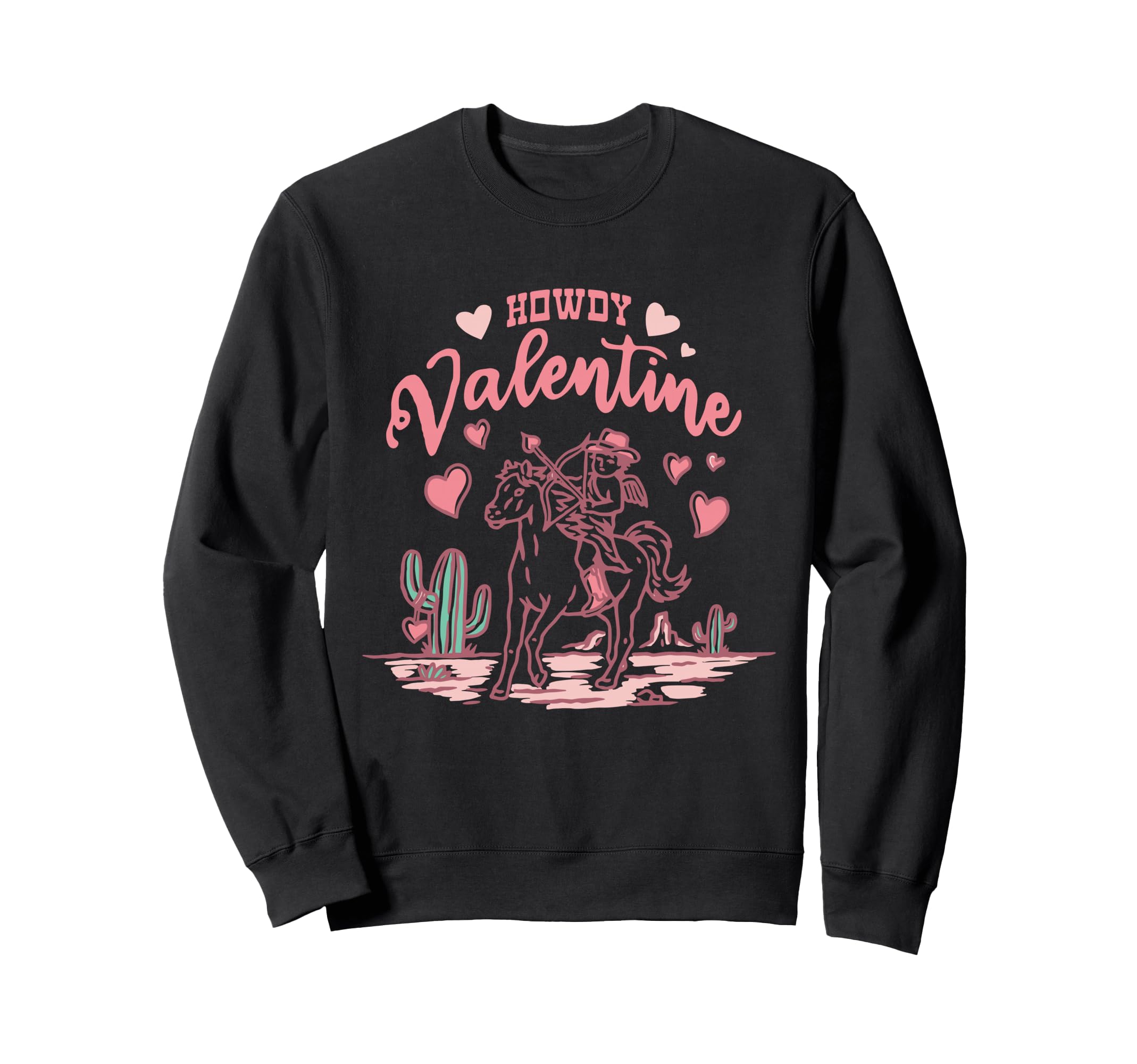 Cowboy Heart Western Howdy Valentine Sweatshirt - Trendy Graphic Unisex - T-Shirt, Sweatshirt, Hoodie