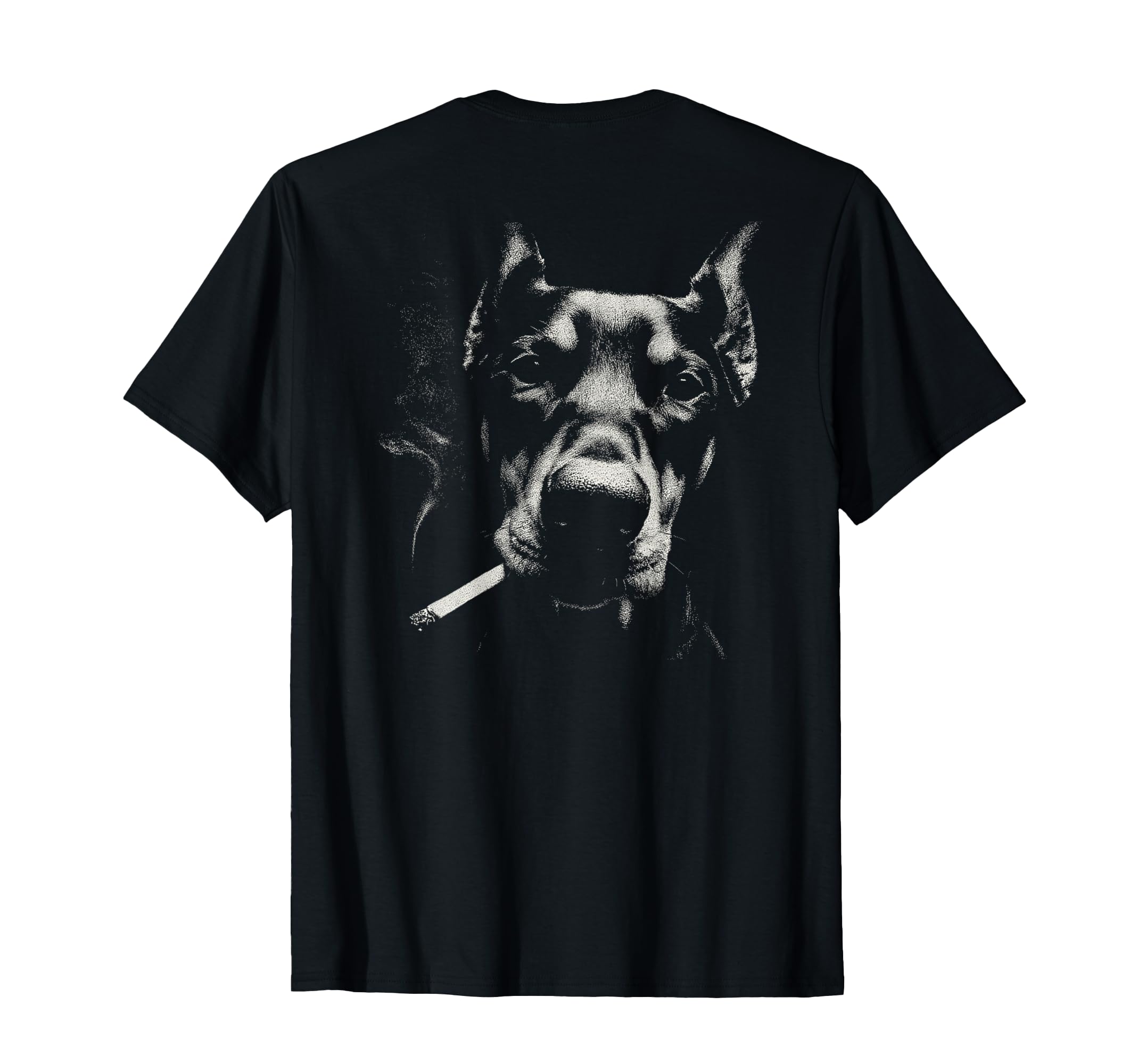 Doberman Smoking Cigarette Grunge Meme T-Shirt - Trendy Graphic Men Women - T-Shirt, Sweatshirt, Hoodie
