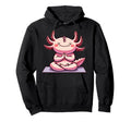 Meditation Axolotl Yoga Pose Relaxing Hoodie - Custom Art Print Unisex - T-Shirt, Sweatshirt, Hoodie