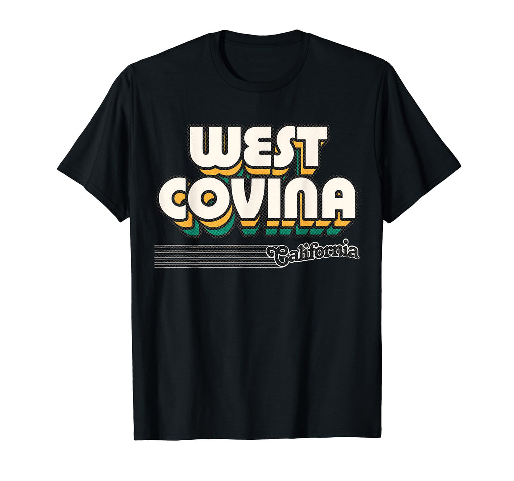 West Covina California Stripes T-Shirt - Trendy Graphic for Adults - T-Shirt, Sweatshirt, Hoodie