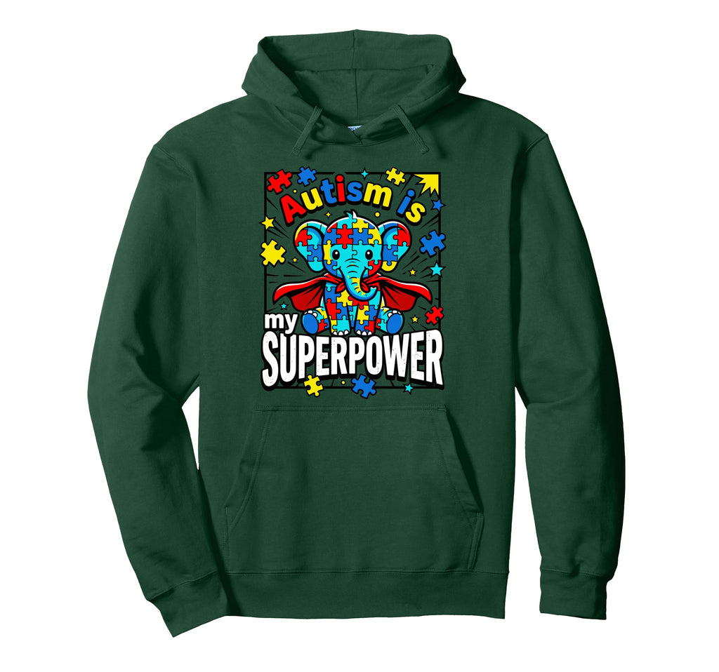 Autism Is My Superpower Neurodiversity Hoodie - Streetwear Style Men Women - T-Shirt, Sweatshirt, Hoodie