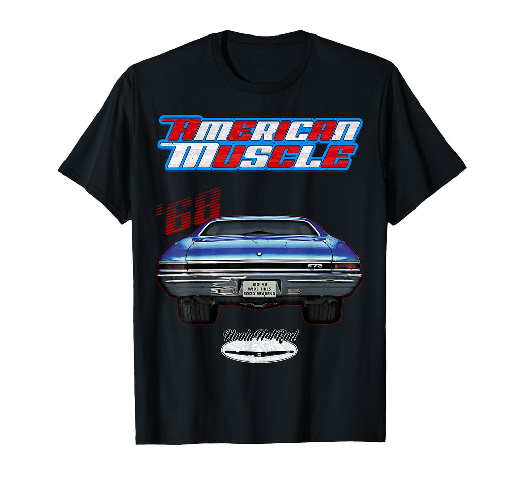 68 1968 American Muscle Us Car Hotrod T-Shirt - Fun Novelty Design Unisex - T-Shirt, Sweatshirt, Hoodie