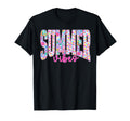 Summer Vibes Floral Checkered Summer T-Shirt - Fun Novelty Design Men Women - T-Shirt, Sweatshirt, Hoodie