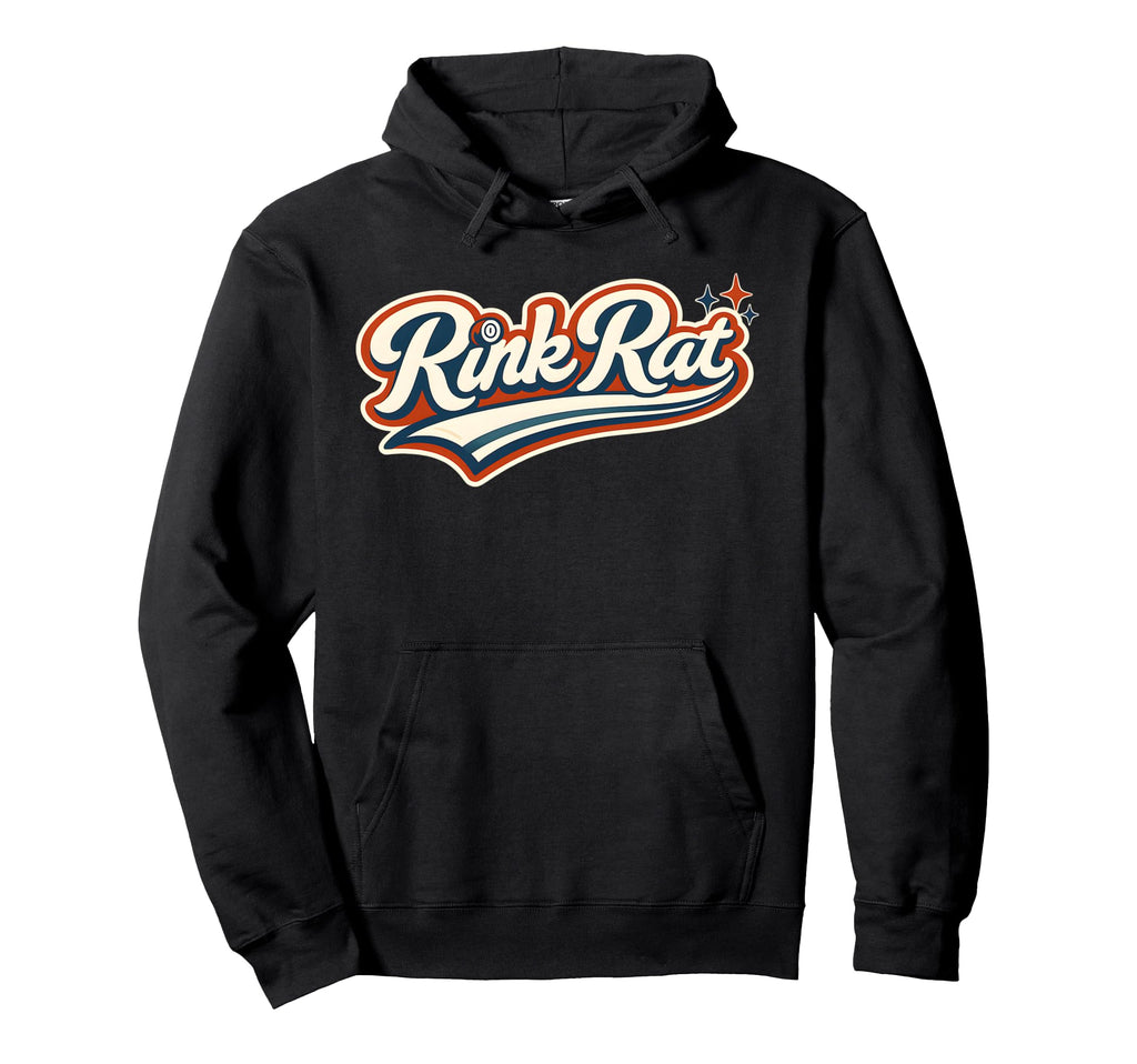 Rink Rat Roller Derby Rollerskater Hoodie - Custom Art Print for Adults - T-Shirt, Sweatshirt, Hoodie