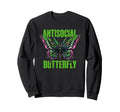 Antisocial Butterfly Lovers Sweatshirt - Casual Everyday Wear Men Women - T-Shirt, Sweatshirt, Hoodie