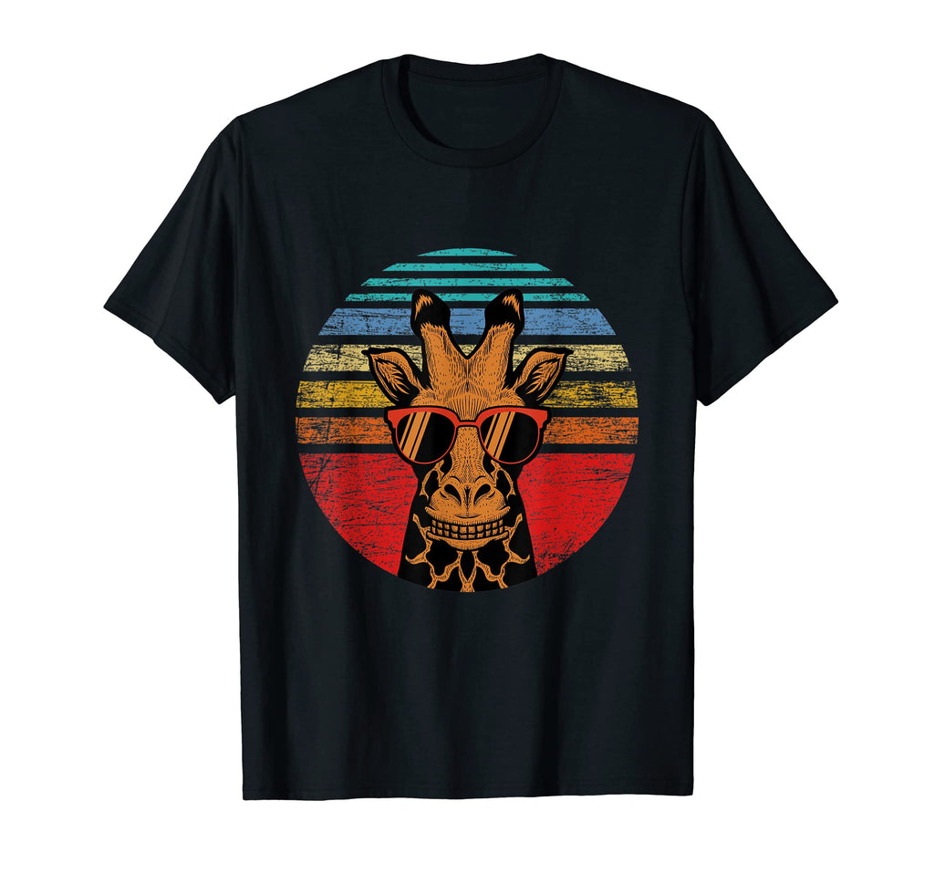 Giraffe Sunglasses Sunset Animal T-Shirt - Novelty Apparel Unisex - T-Shirt, Sweatshirt, Hoodie