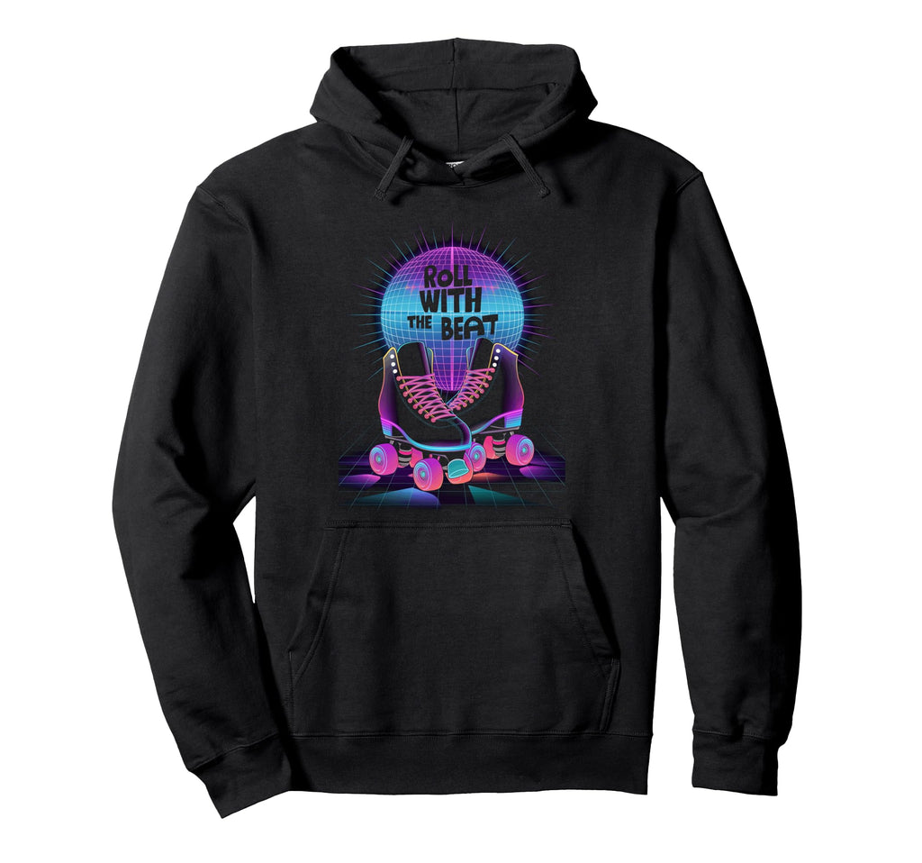 Rollerskates Roll Beat Funny 70S 80S Hoodie - Custom Art Print Unisex - T-Shirt, Sweatshirt, Hoodie