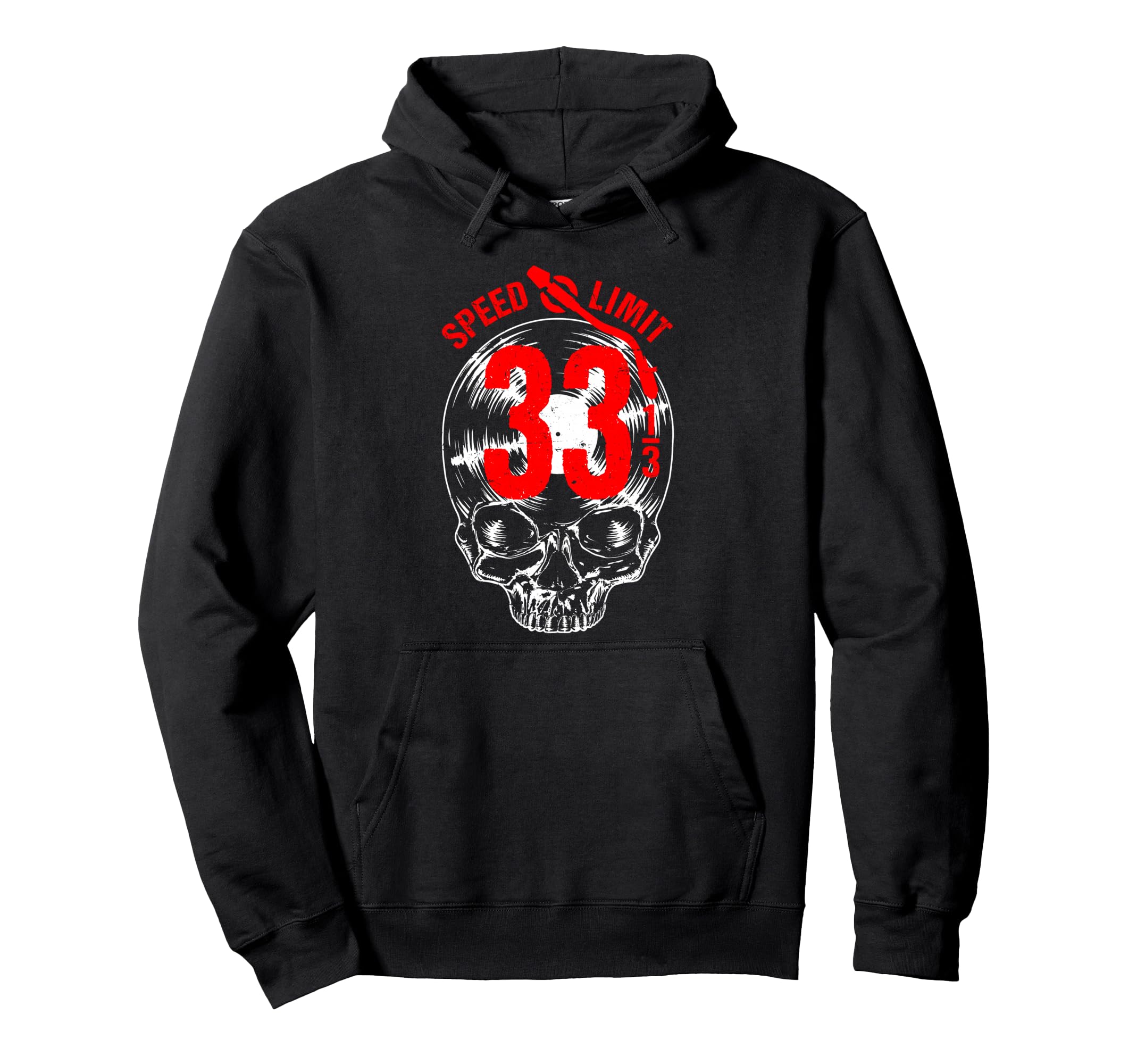 33 1 3 Rpm Speed Limit Vinyl Hoodie - Casual Everyday Wear for Adults - T-Shirt, Sweatshirt, Hoodie