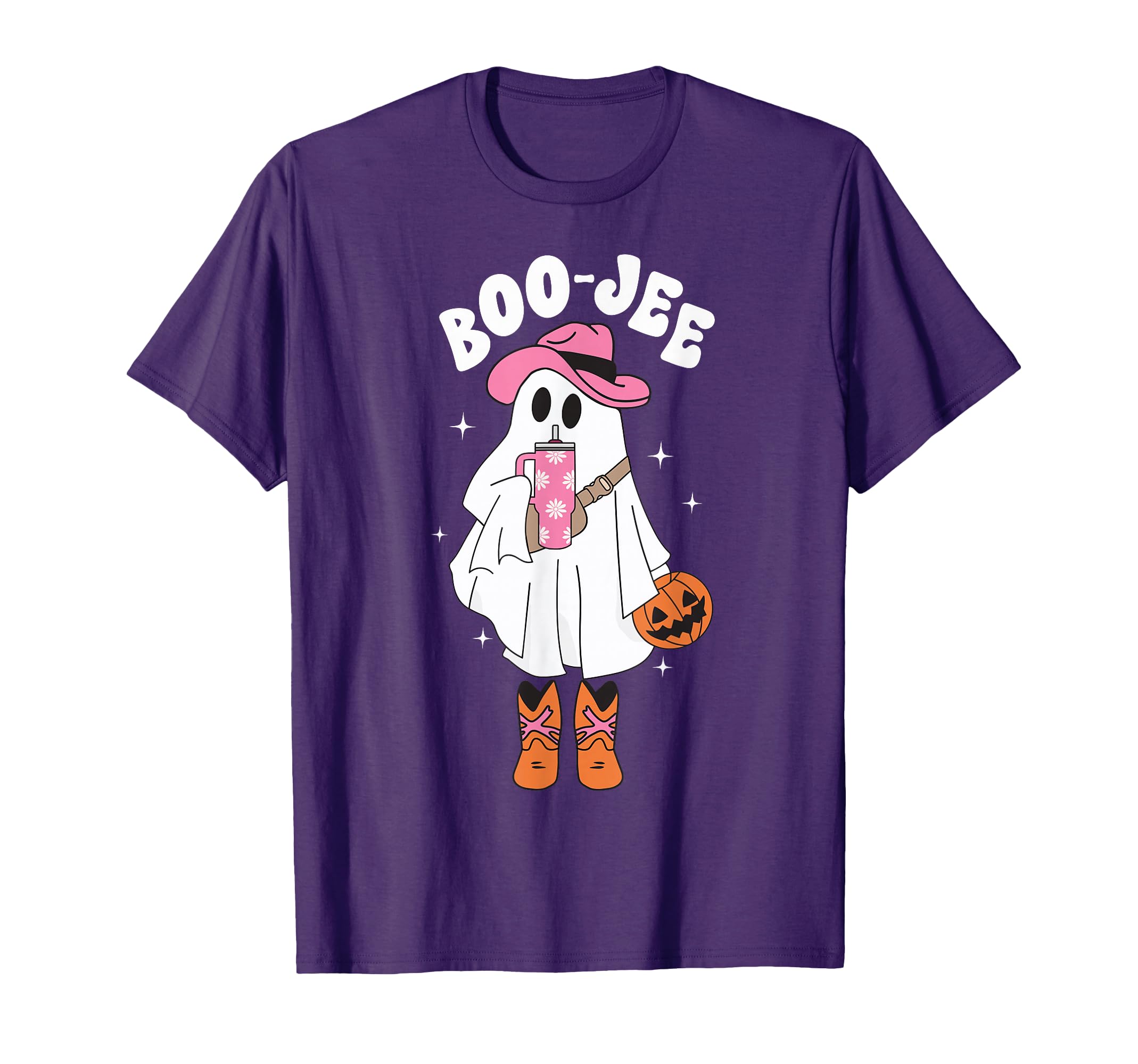 Boo Jee Spooky Season Ghost Western T-Shirt - Graphic Print Men Women - T-Shirt, Sweatshirt, Hoodie
