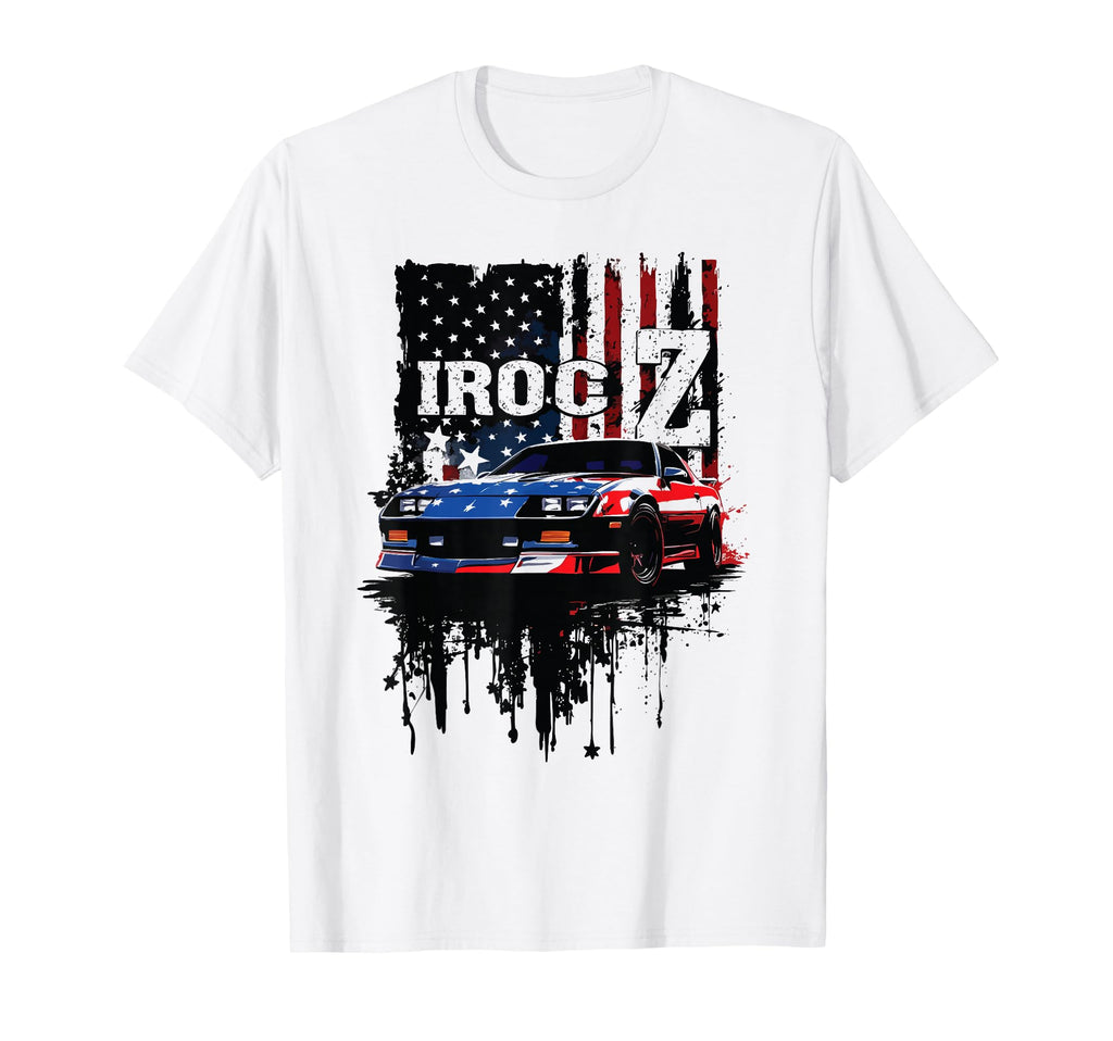 Red White And Blue Patriotic Iroc Z T-Shirt - Trendy Graphic for Adults - T-Shirt, Sweatshirt, Hoodie