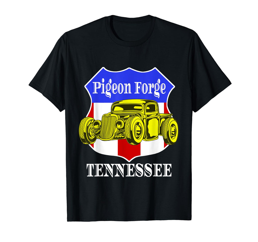 Pigeon Forge Tennessee Hot Rod Run Car T-Shirt - Graphic Print Men Women - T-Shirt, Sweatshirt, Hoodie