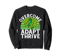 Overcome Adapt Thrive Mental Health Sweatshirt - Minimalist Print Unisex - T-Shirt, Sweatshirt, Hoodie