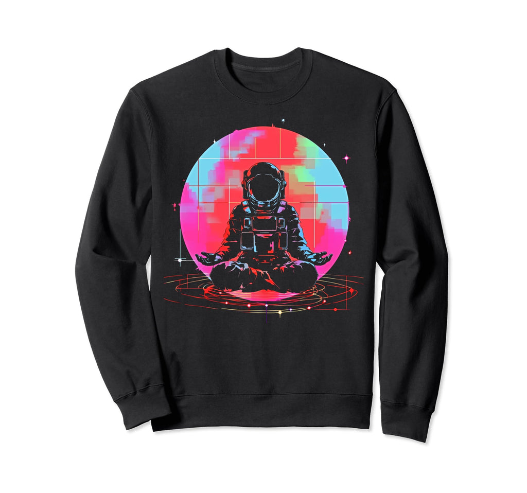 Synthwave Astronaut Cyberpunk 80S Sweatshirt - Custom Art Print Men Women - T-Shirt, Sweatshirt, Hoodie