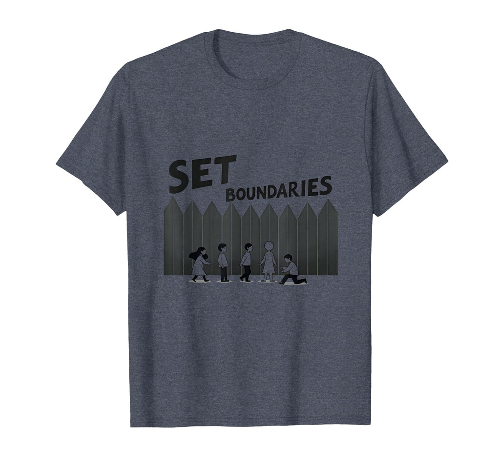 Set Boundaries Empowering Wall Art Self T-Shirt - Trendy Graphic Men Women - T-Shirt, Sweatshirt, Hoodie