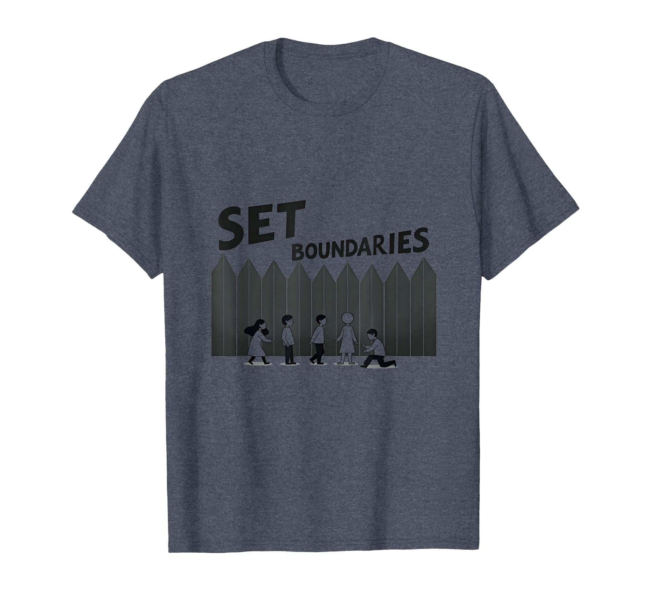 Set Boundaries Empowering Wall Art Self T-Shirt - Trendy Graphic Men Women - T-Shirt, Sweatshirt, Hoodie
