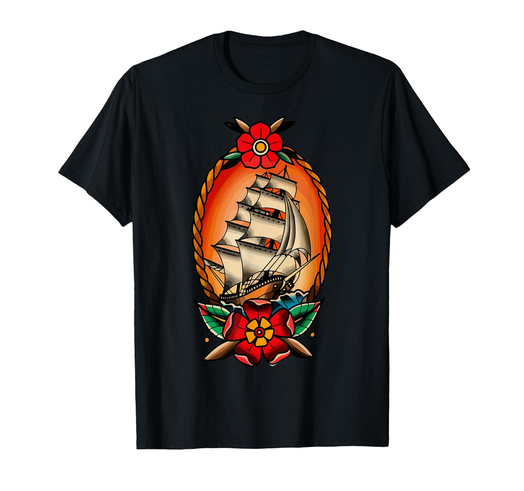 American Traditional Old School T-Shirt - Fun Novelty Design Men Women - T-Shirt, Sweatshirt, Hoodie
