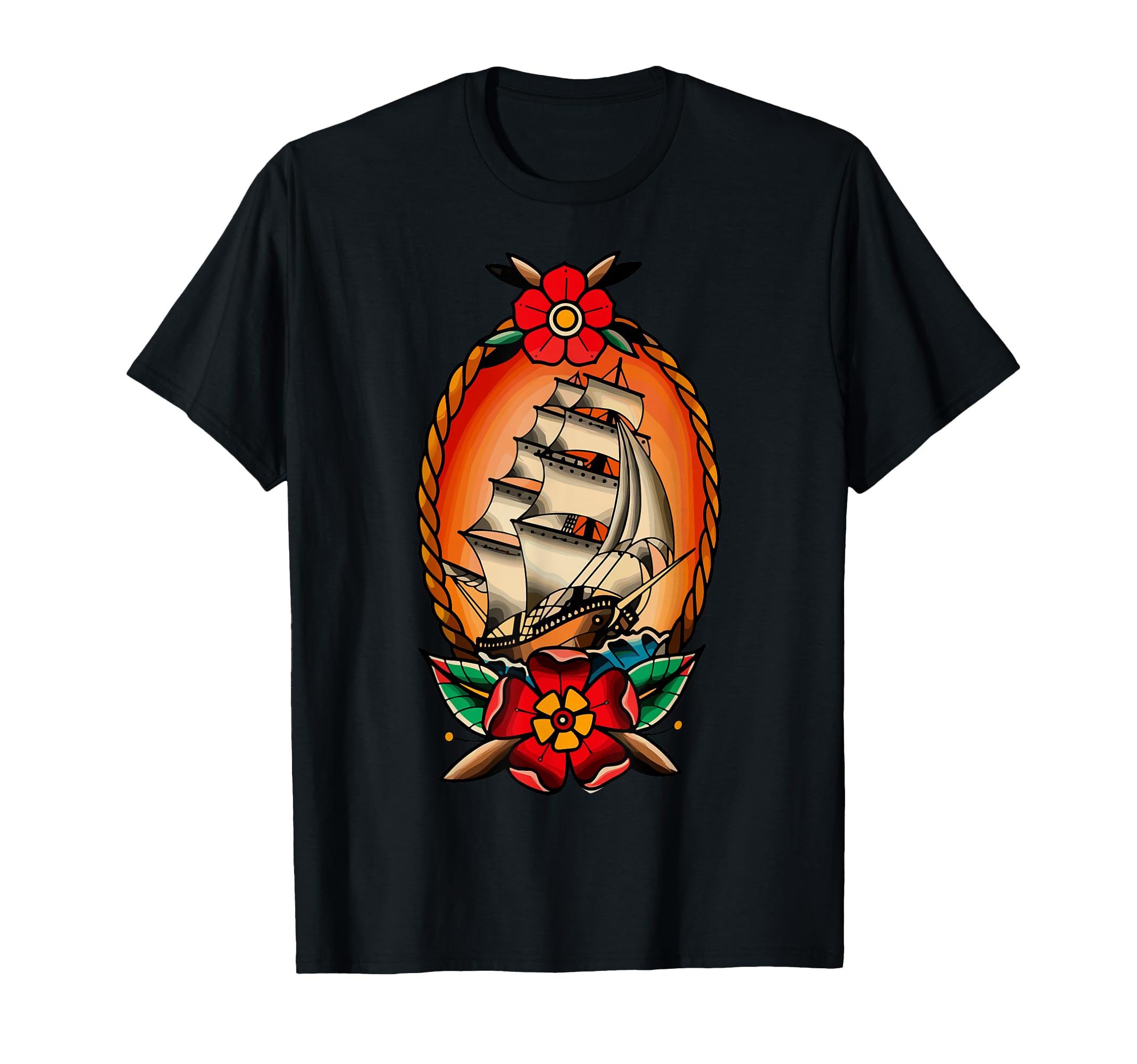 American Traditional Old School T-Shirt - Fun Novelty Design Men Women - T-Shirt, Sweatshirt, Hoodie