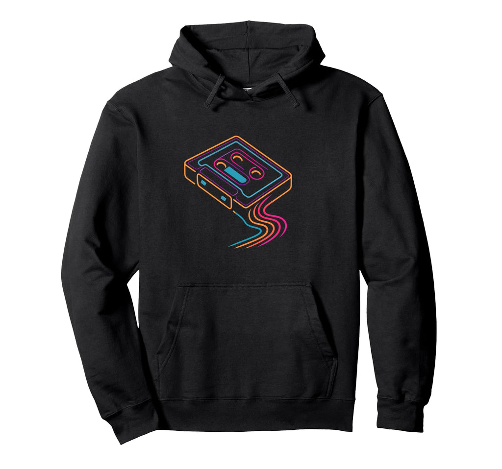 Cassette Tape Synthwave Vaporwave 80S Music Hoodie - Graphic Print Unisex - T-Shirt, Sweatshirt, Hoodie