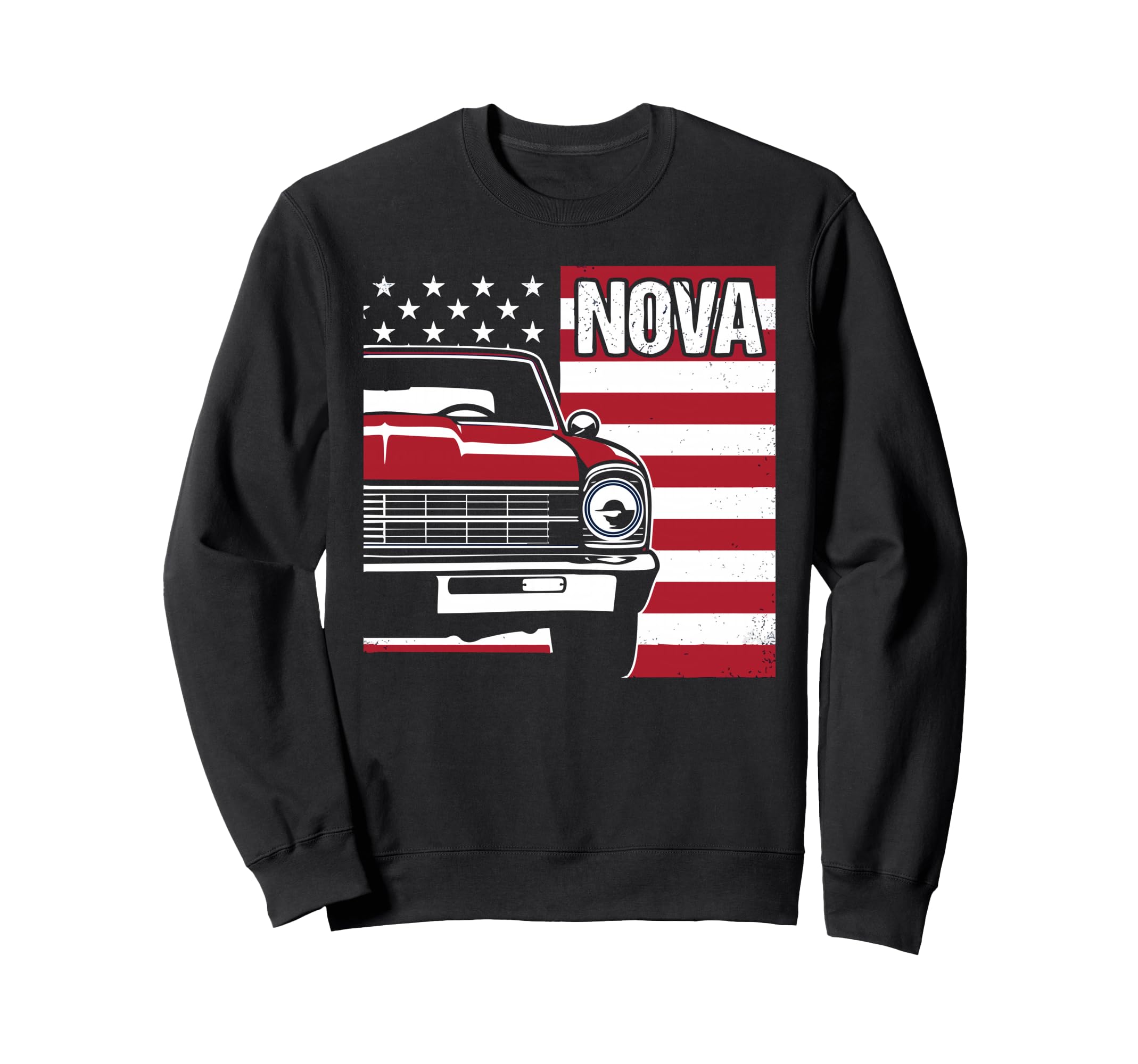 1966 1967 Nova Ss Old School Usa Sweatshirt - Aesthetic Graphic Unisex - T-Shirt, Sweatshirt, Hoodie