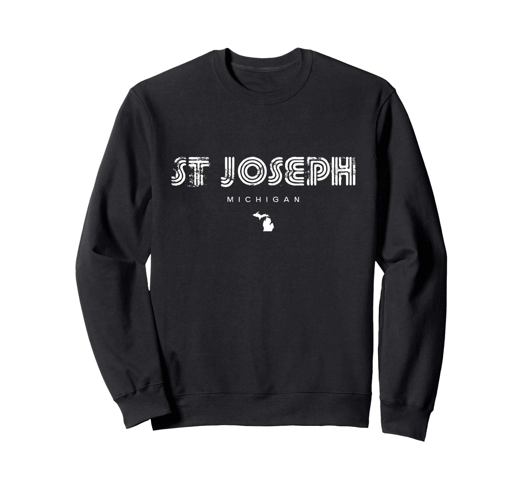 St Joseph Michigan Mi 70S 80S Type Sweatshirt - Novelty Apparel Men Women - T-Shirt, Sweatshirt, Hoodie