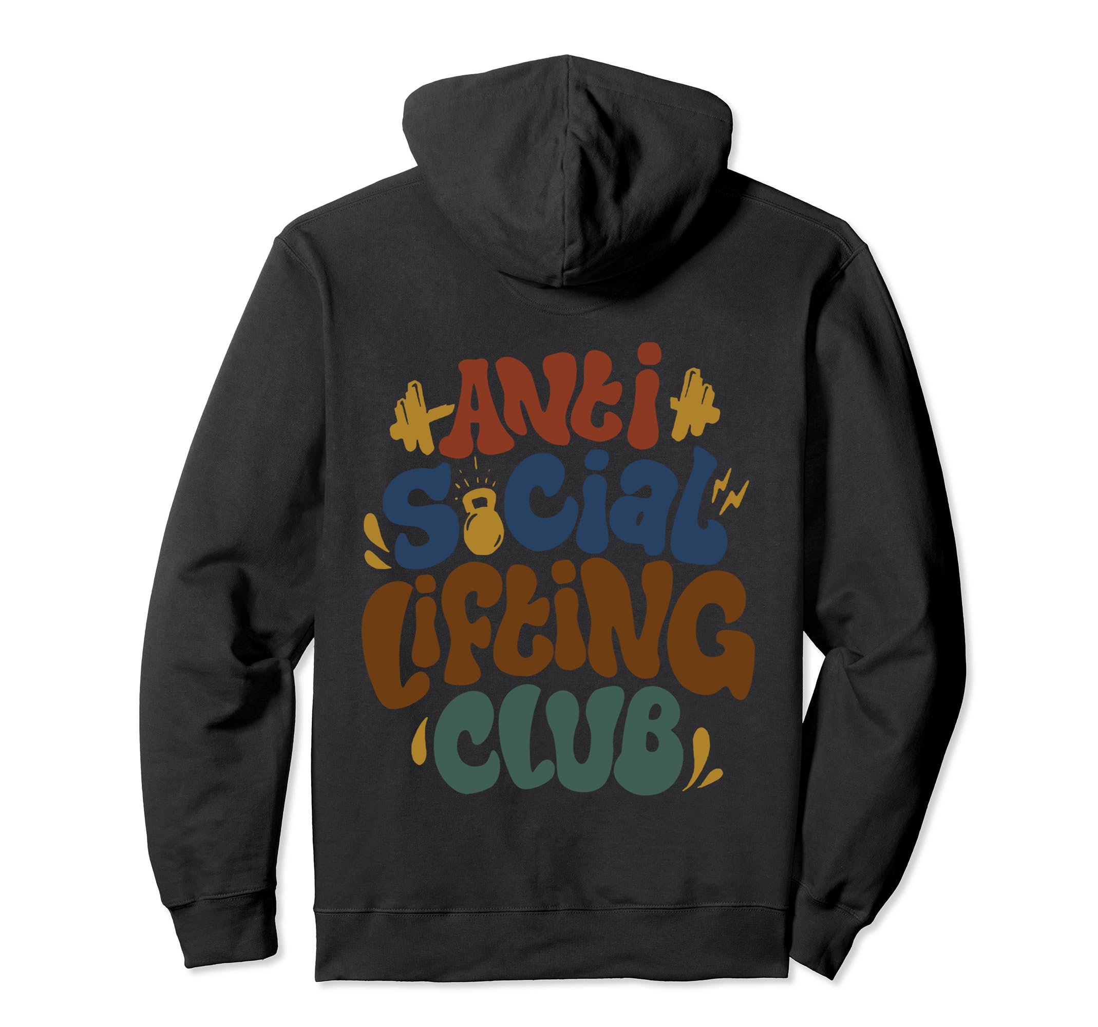 Anti Social Lifting Club Hoodie - Minimalist Print Men Women - T-Shirt, Sweatshirt, Hoodie