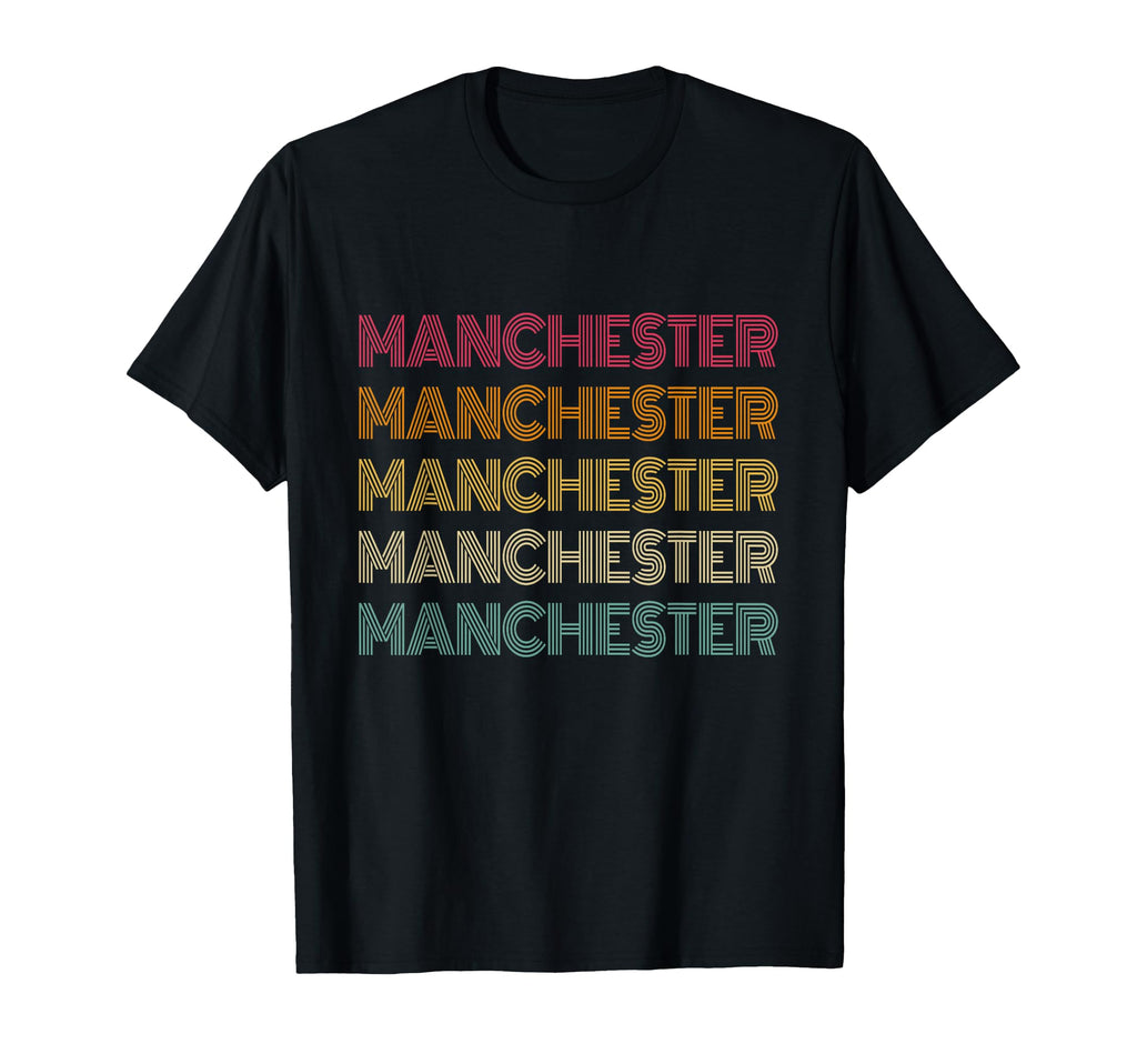 Manchester 70S 80S Throwback T-Shirt - Graphic Print Unisex - T-Shirt, Sweatshirt, Hoodie