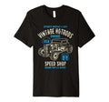 Speed Shop Hotrod Car Distressed T-Shirt - Graphic Print Men Women - T-Shirt, Sweatshirt, Hoodie