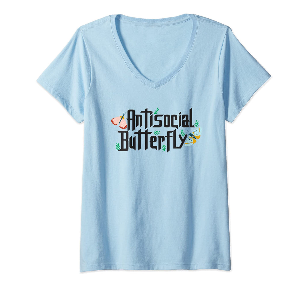 Womens Antisocial Butterfly Insect T-Shirt - Streetwear Style Men Women - T-Shirt, Sweatshirt, Hoodie