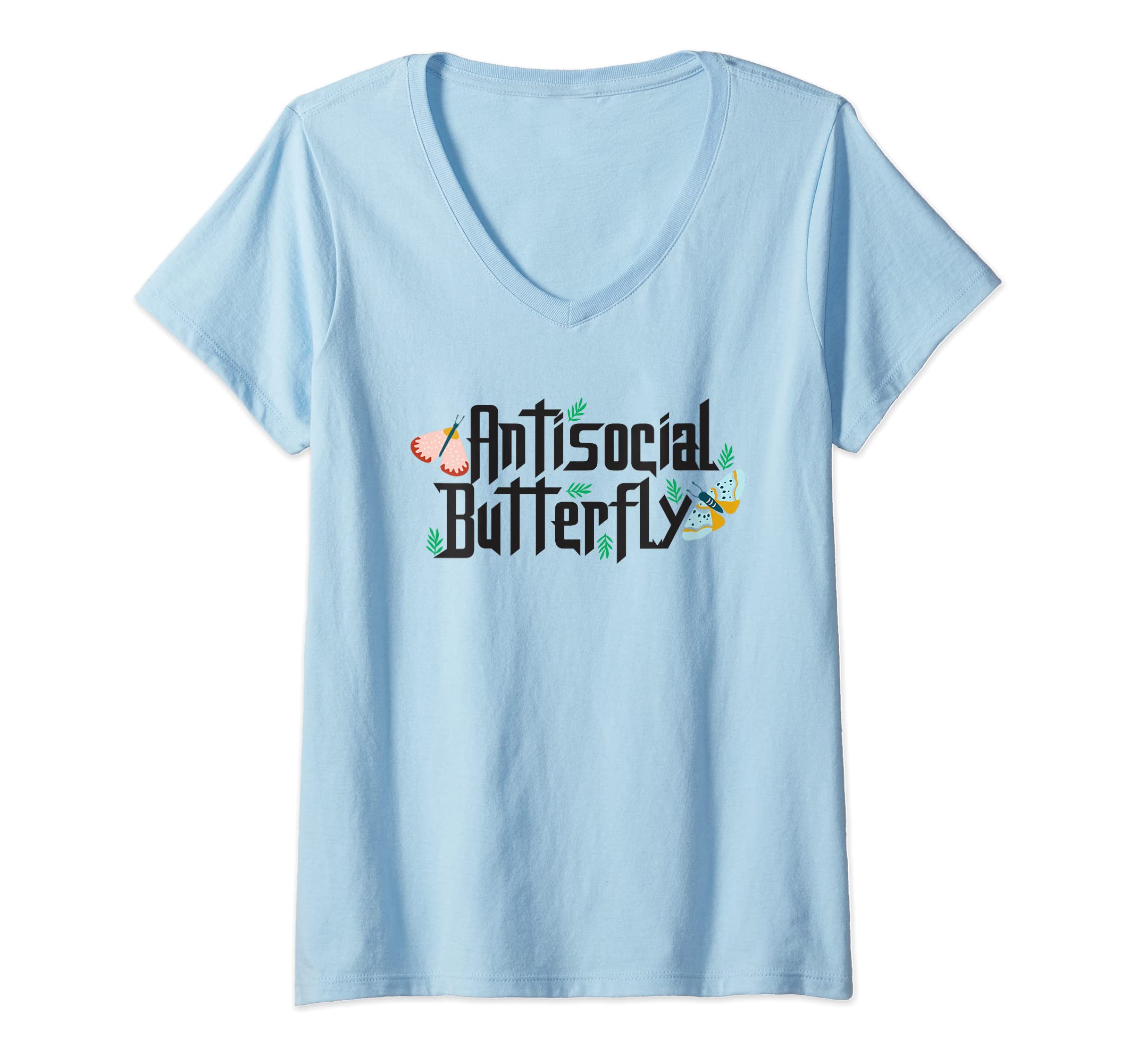 Womens Antisocial Butterfly Insect T-Shirt - Streetwear Style Men Women - T-Shirt, Sweatshirt, Hoodie