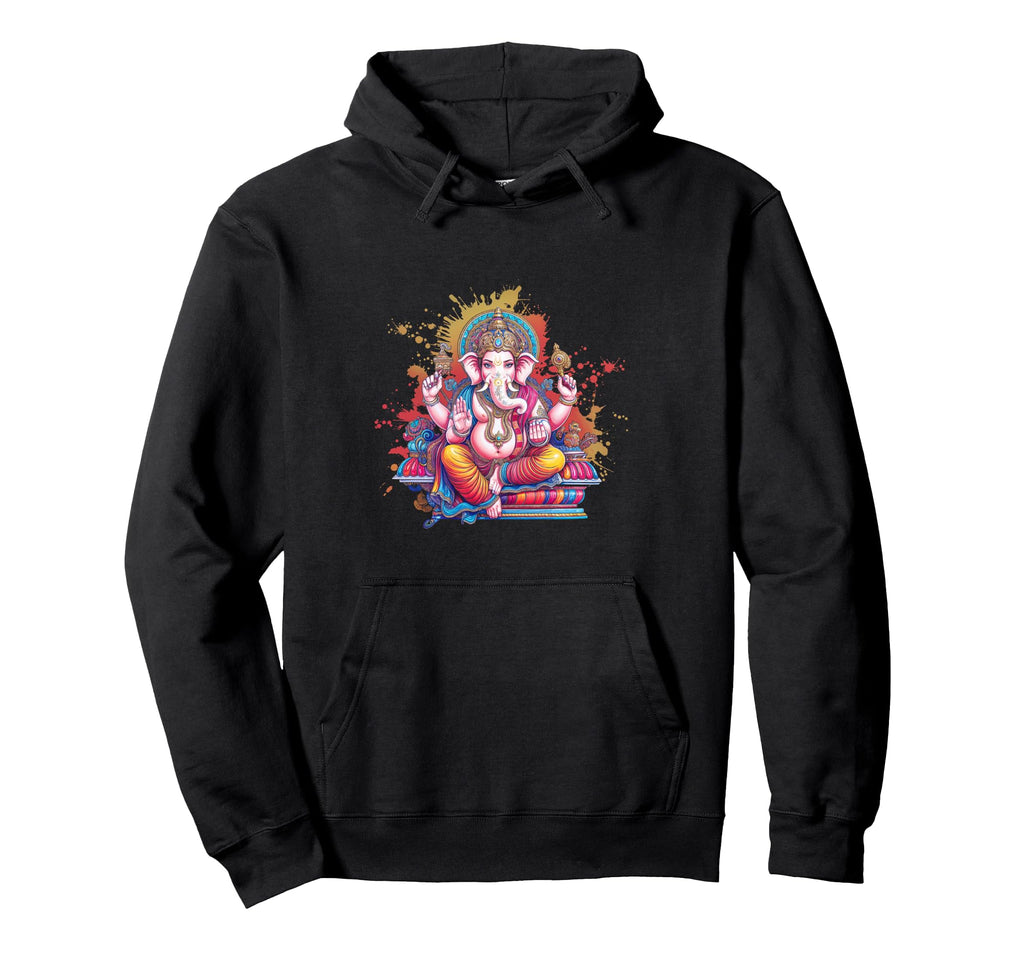 Ganesha Spiritual Art Hindu Deity Yoga Hoodie - Aesthetic Graphic Unisex - T-Shirt, Sweatshirt, Hoodie