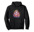 Ganesha Spiritual Art Hindu Deity Yoga Hoodie - Aesthetic Graphic Unisex - T-Shirt, Sweatshirt, Hoodie
