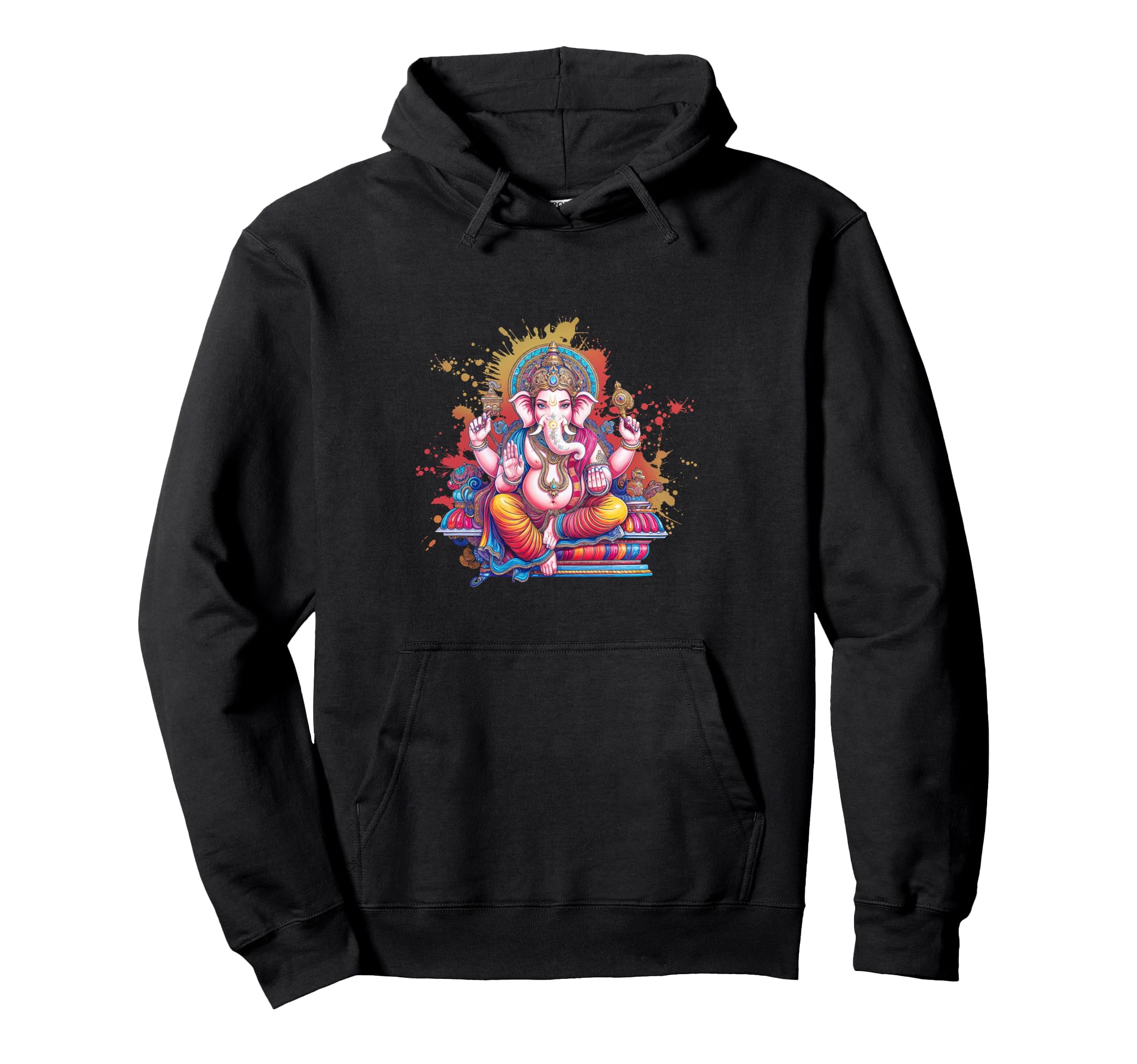 Ganesha Spiritual Art Hindu Deity Yoga Hoodie - Aesthetic Graphic Unisex - T-Shirt, Sweatshirt, Hoodie
