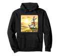 Rabbit Practicing Meditation Atop Hoodie - Casual Everyday Wear for Adults - T-Shirt, Sweatshirt, Hoodie