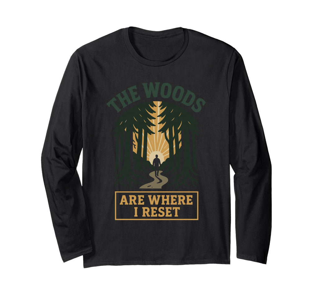 Forest Walk Overthinker Mental Reset T-Shirt - Streetwear Style for Adults - T-Shirt, Sweatshirt, Hoodie
