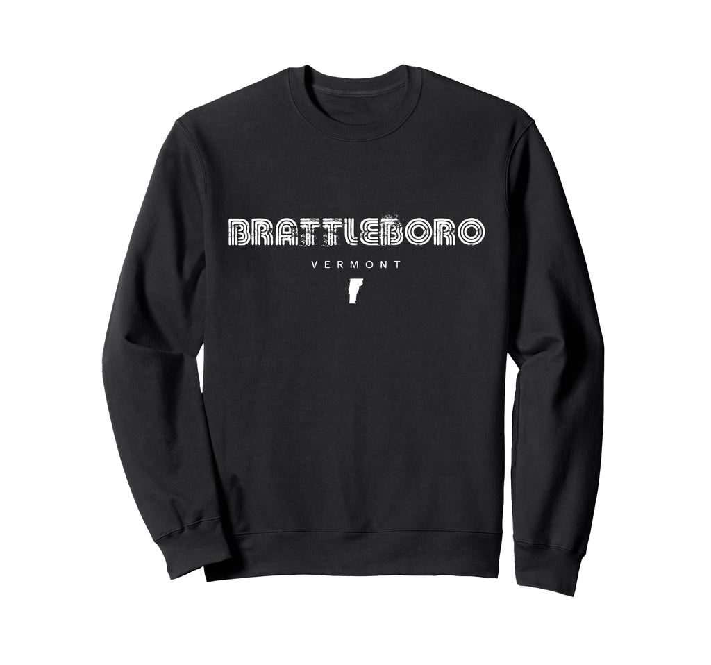 Brattleboro Vermont Vt 70S 80S Sweatshirt - Custom Art Print for Adults - T-Shirt, Sweatshirt, Hoodie
