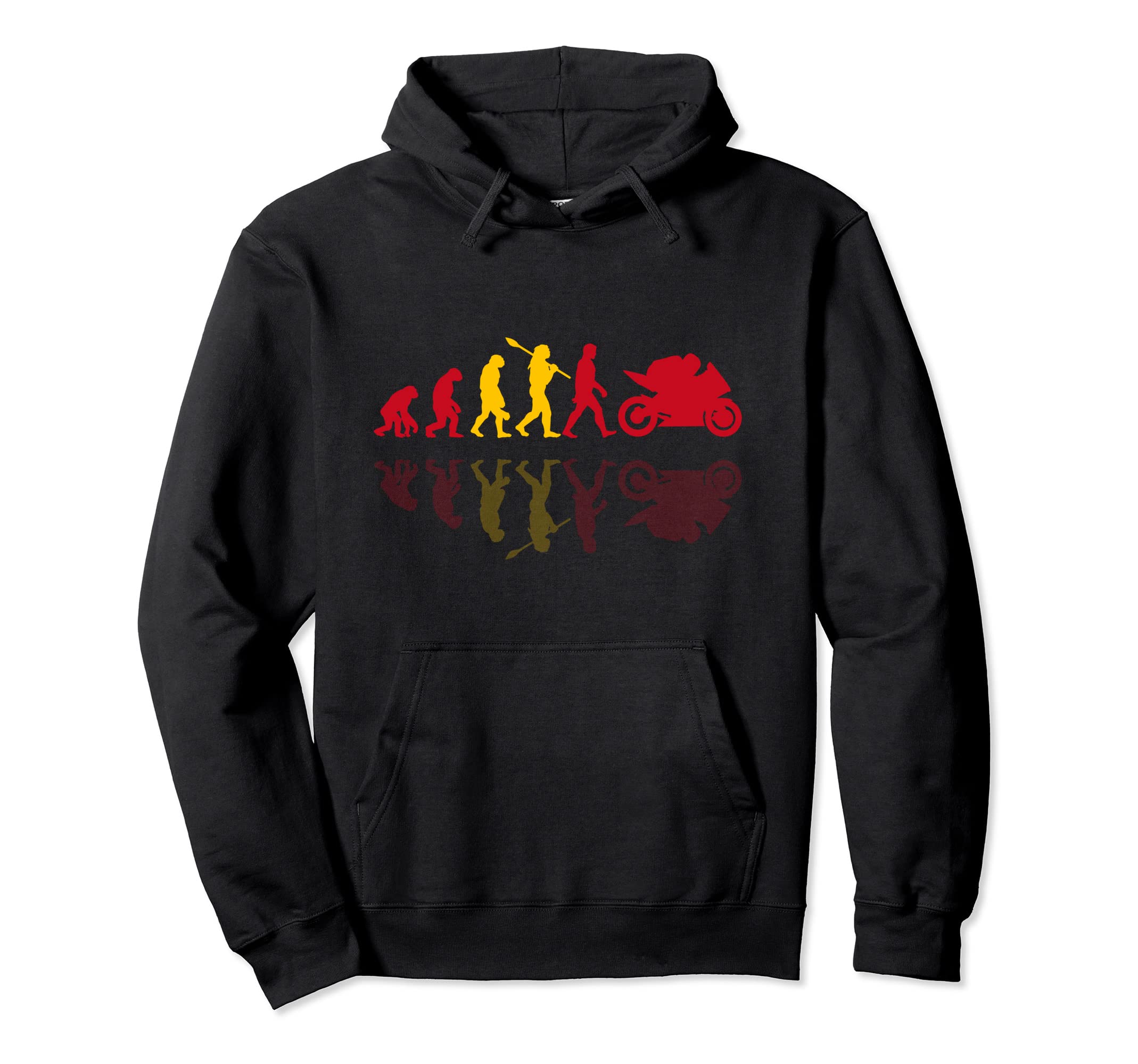 Motorcycle Evolution Shadow Spain Biker Hoodie - Unique Graphic Men Women - T-Shirt, Sweatshirt, Hoodie