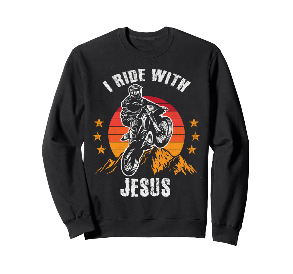 Motorcycle Gifting Ideas Usa Flag Sweatshirt - Fun Novelty Design Unisex - T-Shirt, Sweatshirt, Hoodie