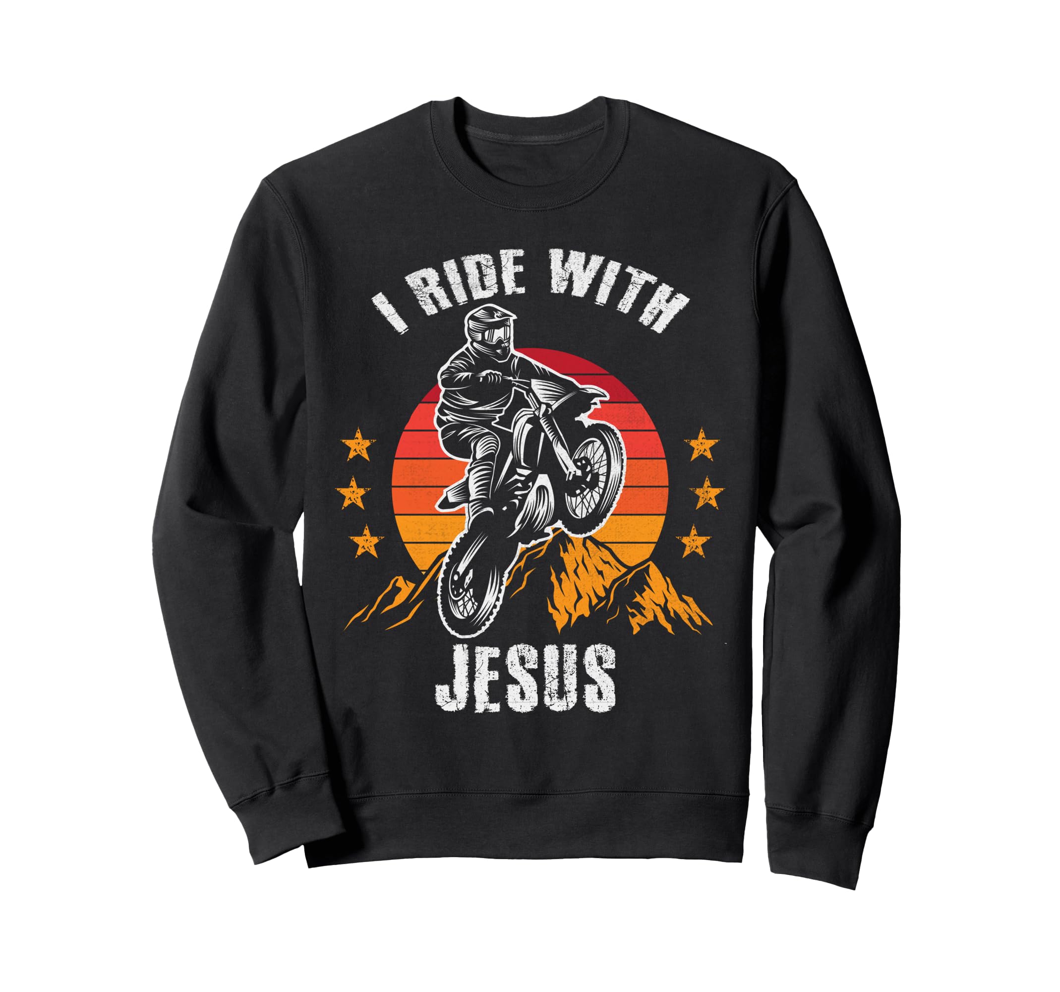 Motorcycle Gifting Ideas Usa Flag Sweatshirt - Fun Novelty Design Unisex - T-Shirt, Sweatshirt, Hoodie