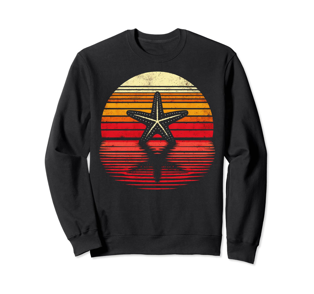 Starfish Sunset Safari 70S Fishing Sweatshirt - Minimalist Print Men Women - T-Shirt, Sweatshirt, Hoodie