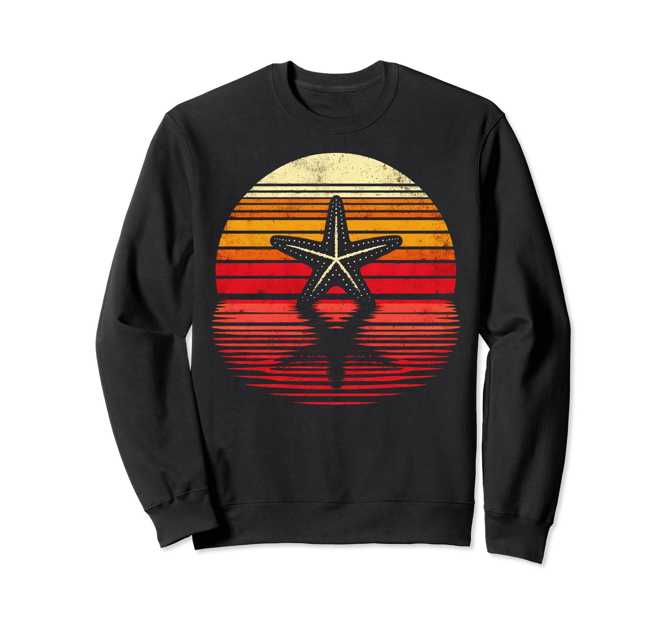 Starfish Sunset Safari 70S Fishing Sweatshirt - Minimalist Print Men Women - T-Shirt, Sweatshirt, Hoodie