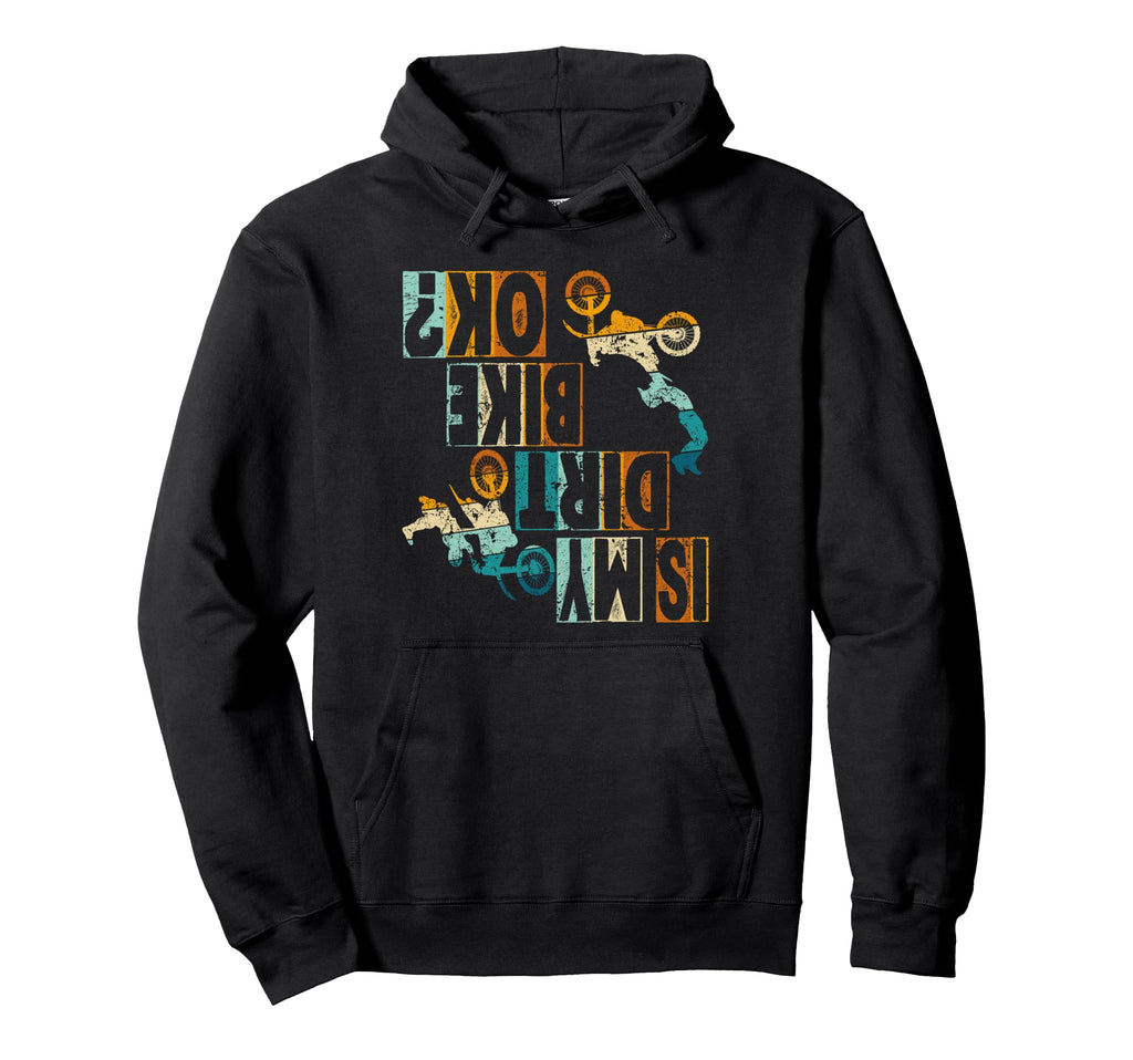 Upside Down Is My Dirt Bike Ok Hoodie - Minimalist Print Men Women - T-Shirt, Sweatshirt, Hoodie