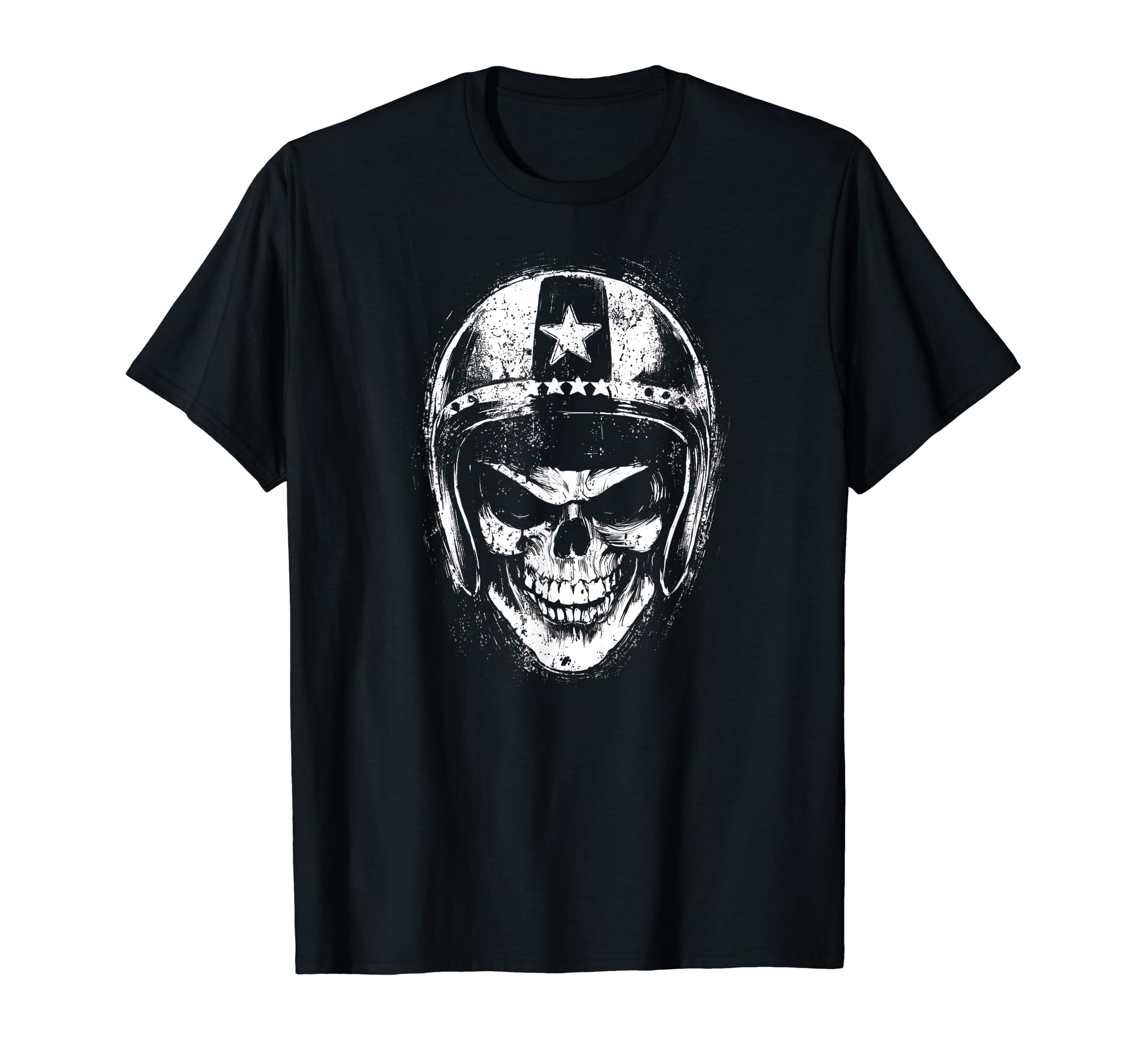 Rider Skull Motorcycle Helmet Glory T-Shirt - Fun Novelty Design for Adults - T-Shirt, Sweatshirt, Hoodie