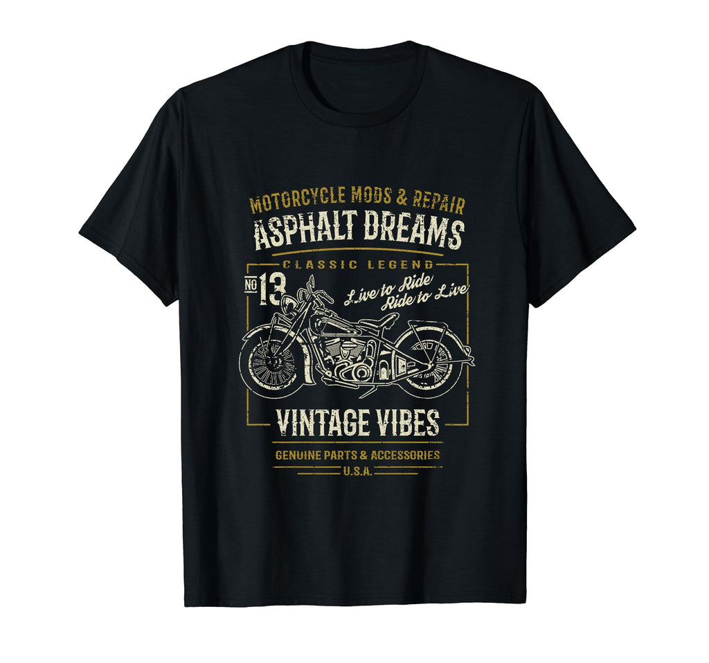 Motorcycle Distressed T-Shirt - Aesthetic Graphic Unisex - T-Shirt, Sweatshirt, Hoodie