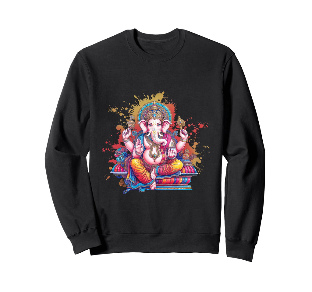 Ganesha Spiritual Art Hindu Deity Sweatshirt - Casual Everyday Wear Unisex - T-Shirt, Sweatshirt, Hoodie