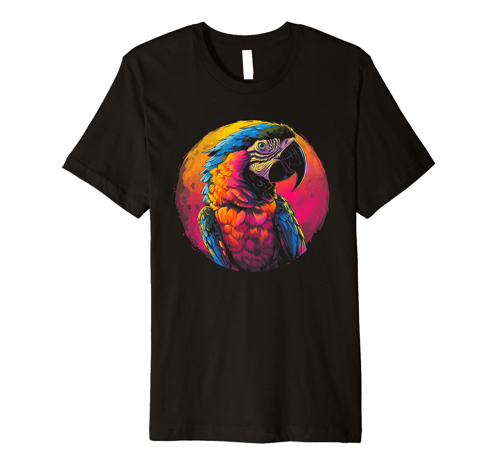 Parrot Vaporwave Aesthetic Synthwave T-Shirt - Trendy Graphic for Adults - T-Shirt, Sweatshirt, Hoodie