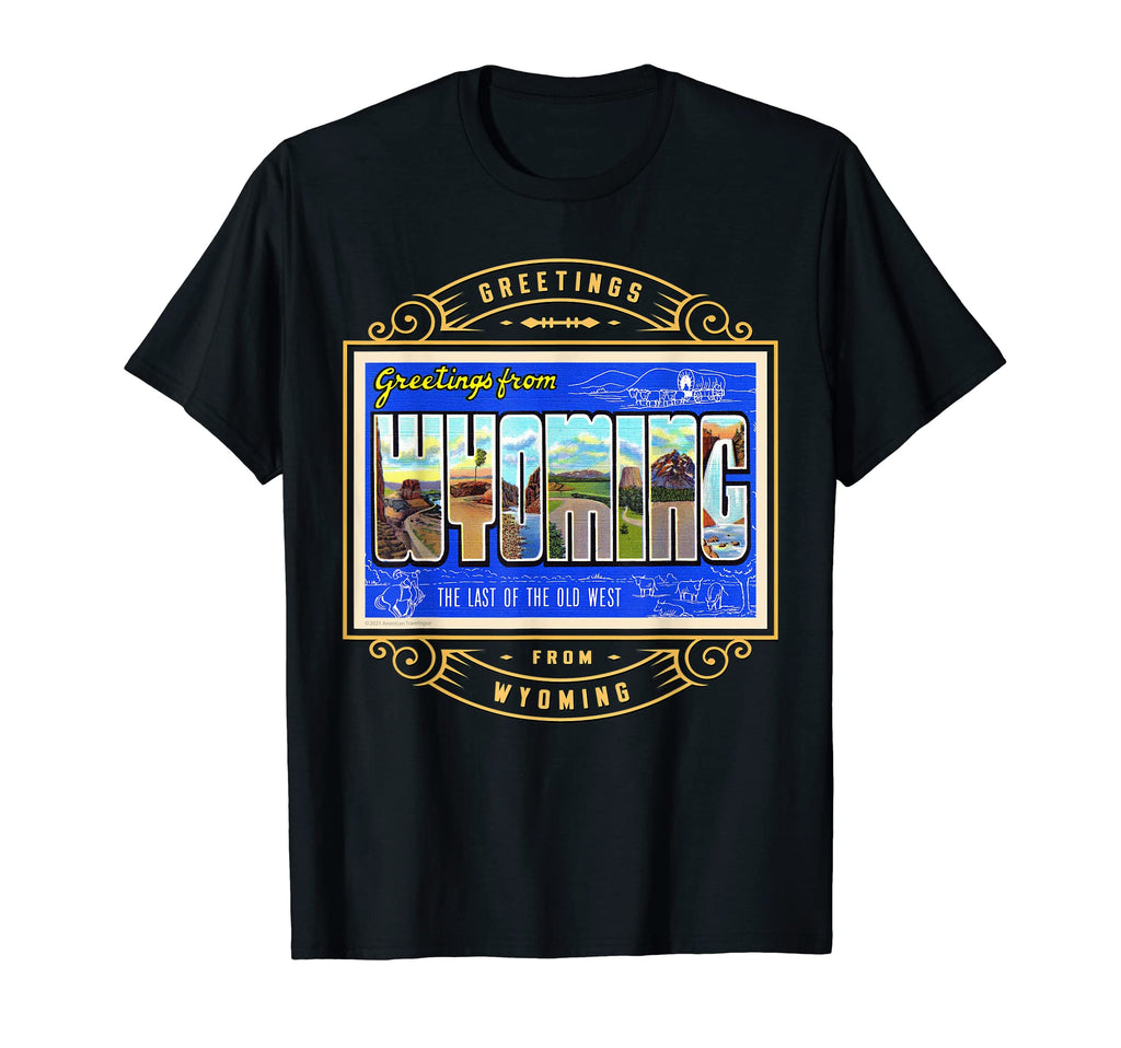 State Wyoming Wy Large Letter T-Shirt - Streetwear Style Men Women - T-Shirt, Sweatshirt, Hoodie