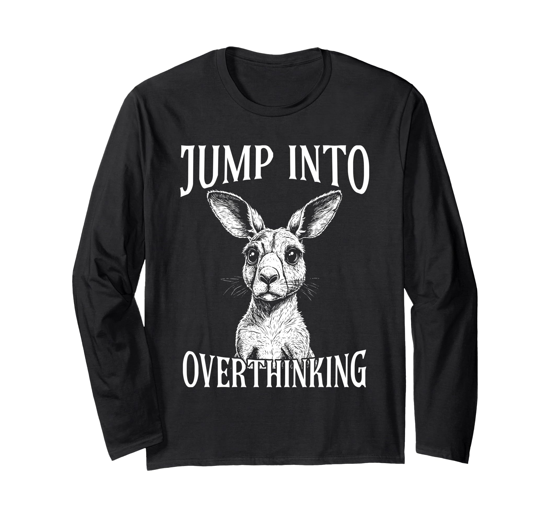 Kangaroo Overthinkers Introverts T-Shirt - Custom Art Print Men Women - T-Shirt, Sweatshirt, Hoodie