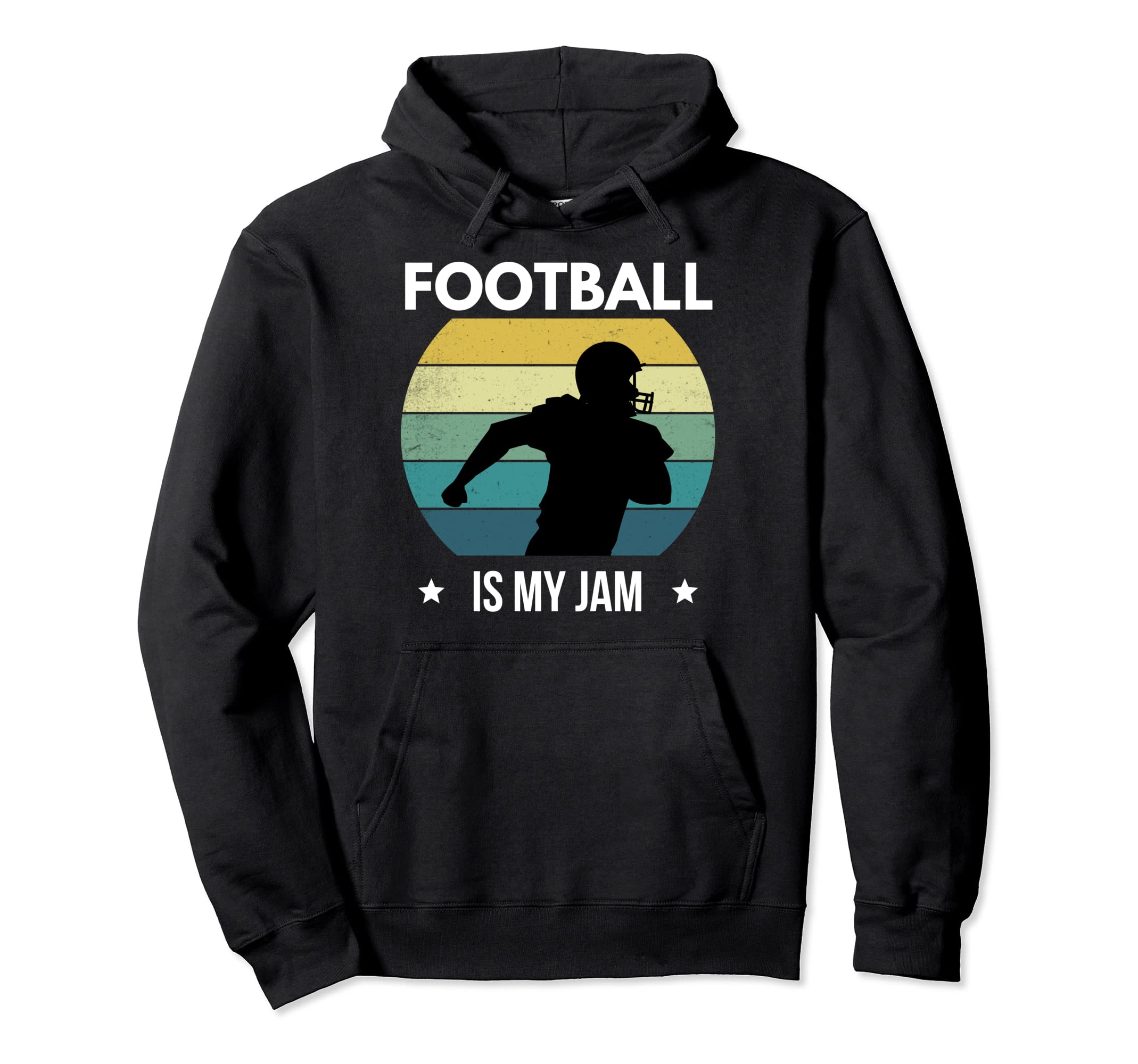 Football Is My Jam American Sport Hoodie - Aesthetic Graphic Men Women - T-Shirt, Sweatshirt, Hoodie