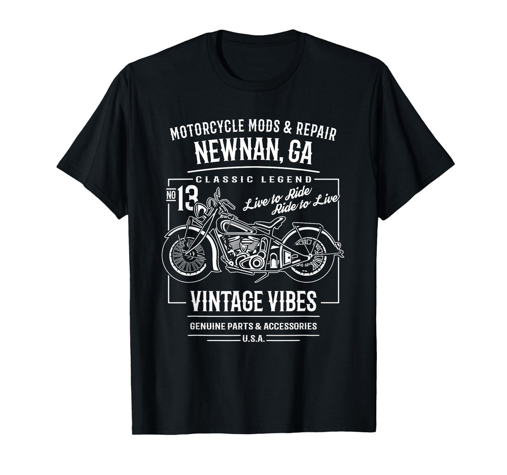 Newnan Ga Usa Motorcycle T-Shirt - Graphic Print for Adults - T-Shirt, Sweatshirt, Hoodie