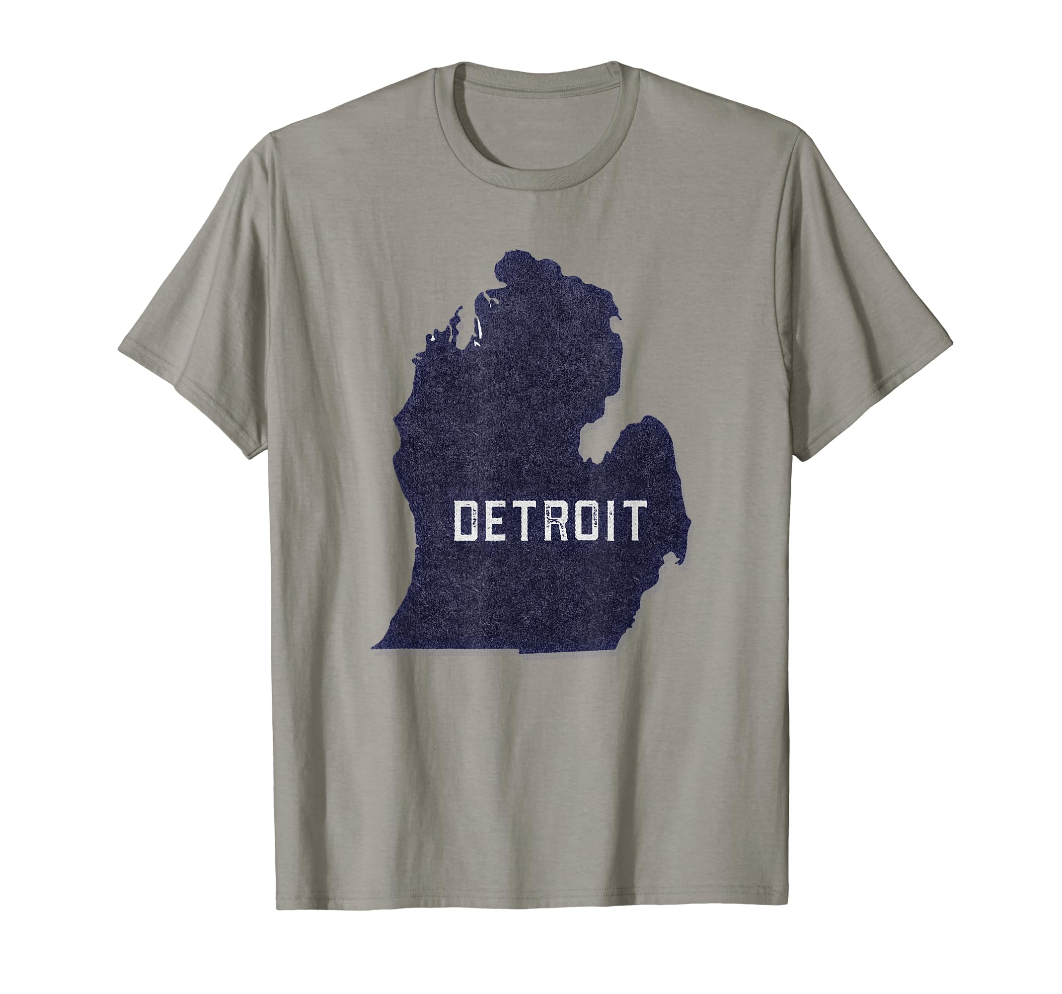 Detroit Matchbook Texture Mitten Map T-Shirt - Custom Art Print for Adults - T-Shirt, Sweatshirt, Hoodie